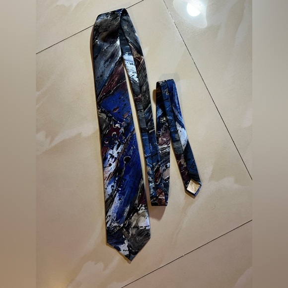 Italian All Silk Handmade Mens TIe 55" Colorful Tie - Picture 13 of 13